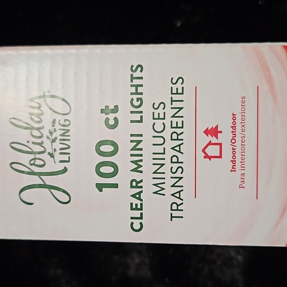 2 - 100 Mini-Lights Strands-Clear GE Light Set-HT Green Light Set-20+ft Each-NEW - Picture 5 of 6